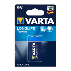 Varta 9V Longlife Power Alkaline batteri